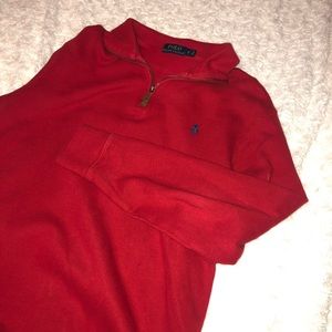 Excellent Condition!! Mens Polo Ralph Lauren Sweater Quarter Zip!